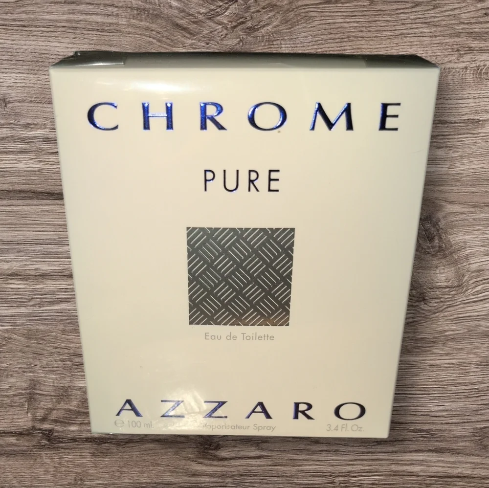 Chrome Pure By Azzaro 3.4 fl.oz Eau De Toilette Spray For Men - Picture 1 of 2